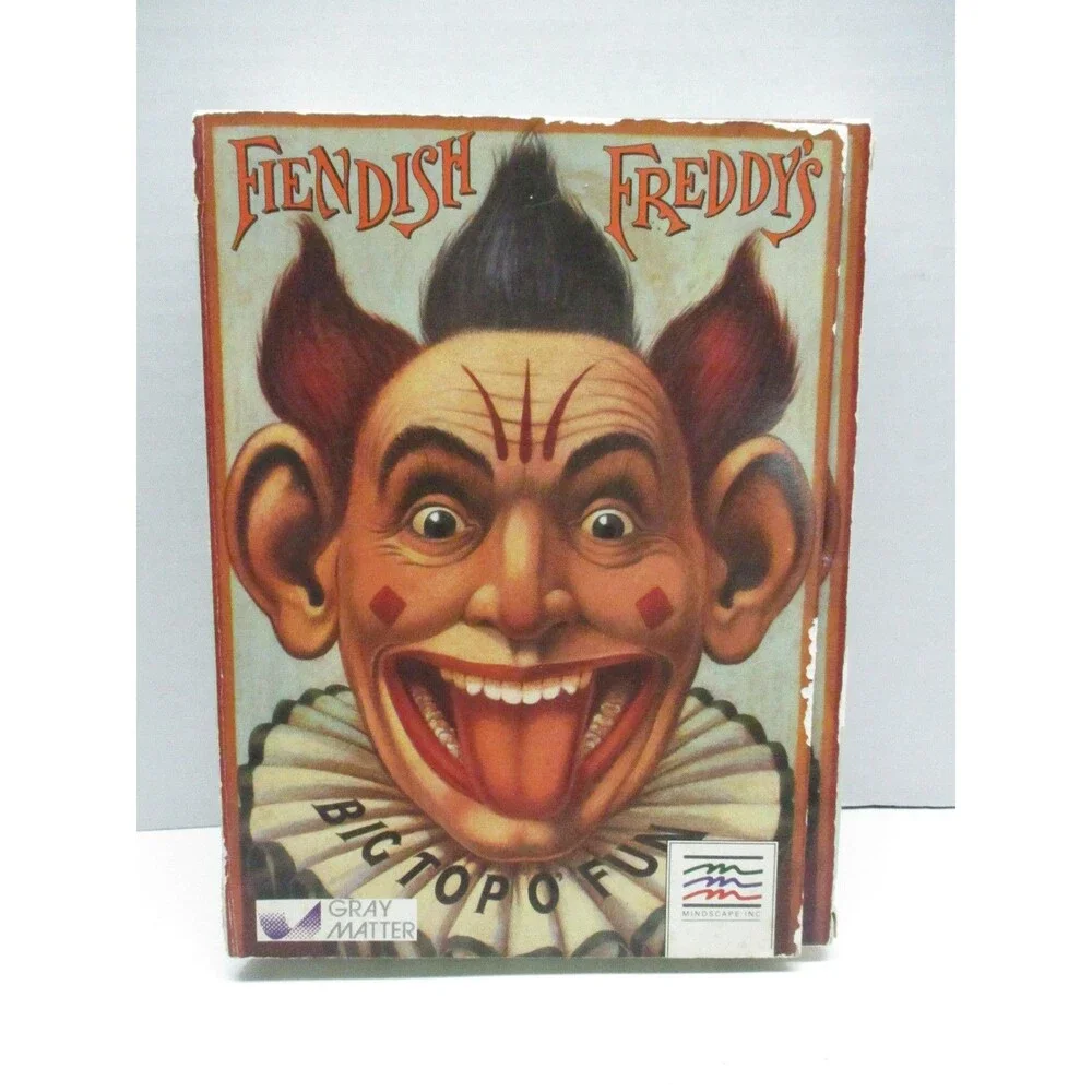 COMMODORE AMIGA FIENDISH FREDDY'S BIG TOP O FUN BIG BOX 3.5